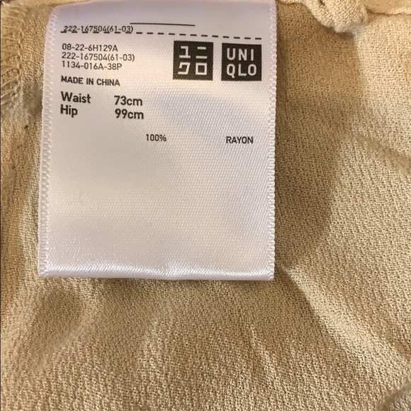 Rare! Uniqlo Hana Tajima beige wrap skirt, 8 - Picture 5 of 5